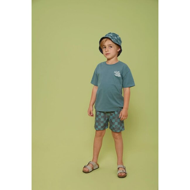 Sturdy - Zwemshort Ruit Petrol - Lagoon Legends