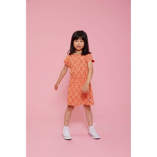 Jubel - Jurk AOP Fuchsia - Lazy Lagoon