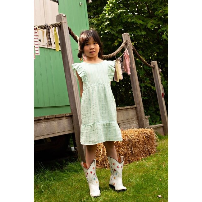 Jubel - Jurk Mousseline Mint - Lazy Lagoon