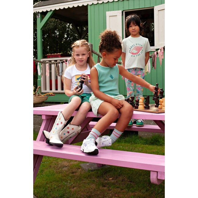 Jubel - Singlet Pointelle Rib Jade Groen - Lazy Lagoon