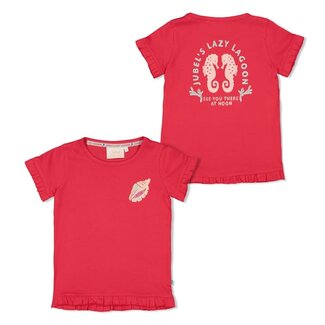 Jubel Jubel - T-shirt met Backprint Fuchsia - Lazy Lagoon
