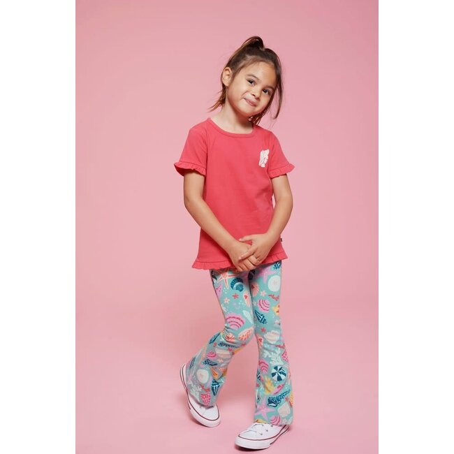 Jubel - T-shirt met Backprint Fuchsia - Lazy Lagoon