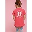 Jubel - T-shirt met Backprint Fuchsia - Lazy Lagoon