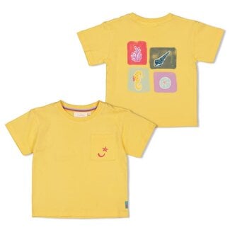Jubel Jubel - T-shirt met Backprint Geel - Lazy Lagoon