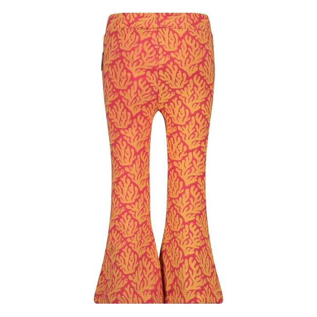 Jubel - Flared Broek AOP Fuchsia - Lazy Lagoon