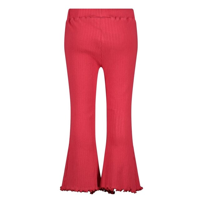 Jubel - Flared Broek Pointelle Rib Fuchsia - Lazy Lagoon