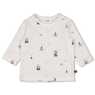 Feetje Feetje - Longsleeve AOP Offwhite - Seaside Happiness