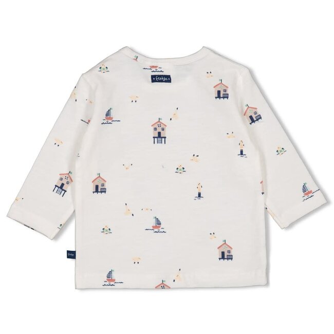 Feetje - Longsleeve AOP Offwhite - Seaside Happiness