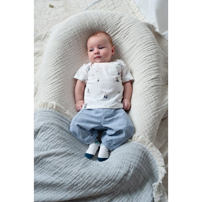 Feetje - T-shirt AOP Offwhite - Seaside Happiness