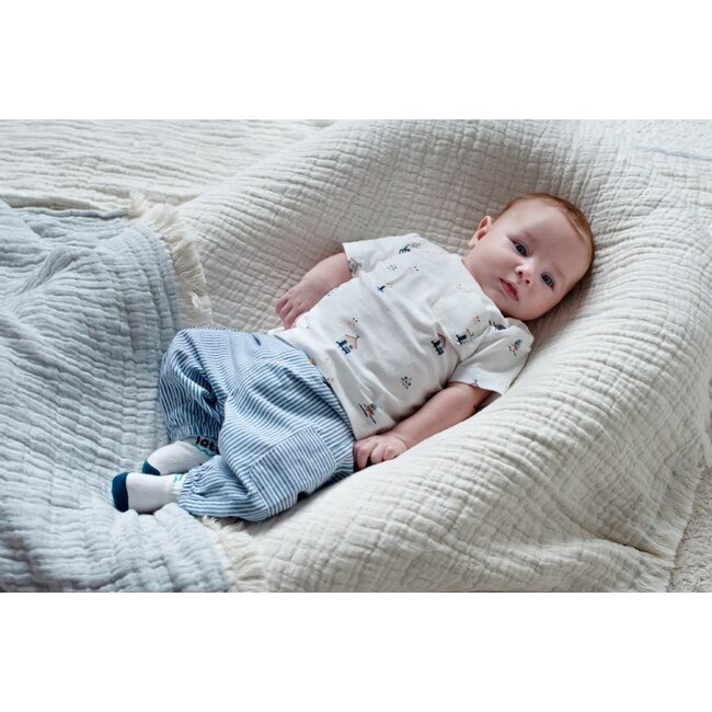 Feetje - T-shirt AOP Offwhite - Seaside Happiness