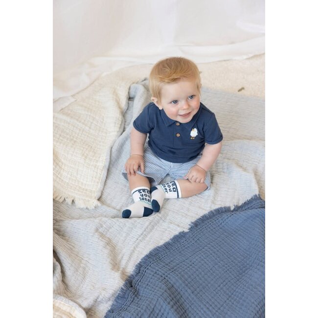 Feetje - Polo Indigo - Seaside Happiness