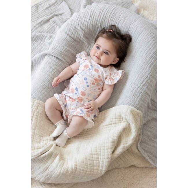 Feetje - T-shirt AOP Lichtroze - Sea La Vie