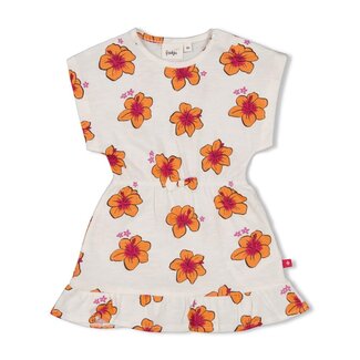 Feetje Feetje - Jurk AOP Wit - Love Peace Aloha