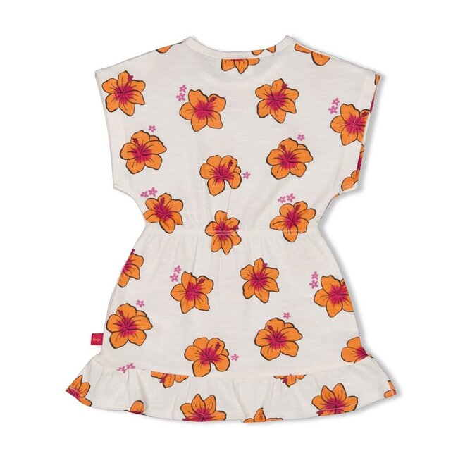 Feetje - Jurk AOP Wit - Love Peace Aloha