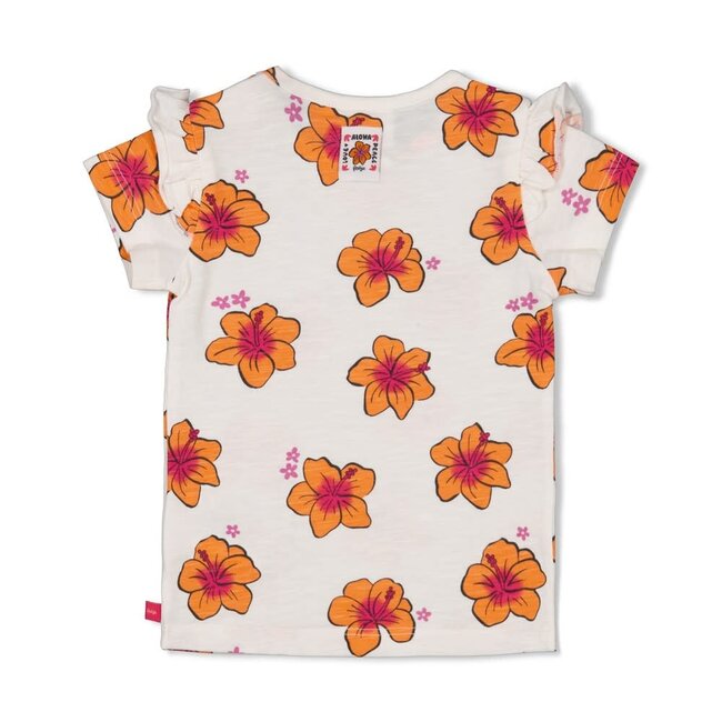 Feetje - T-shirt AOP Wit - Love Peace Aloha