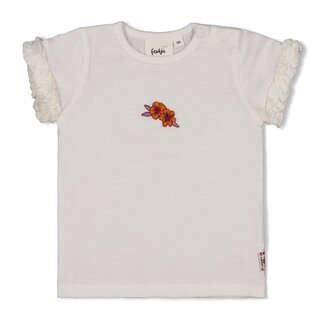 Feetje Feetje - T-shirt Wit - Love Peace Aloha