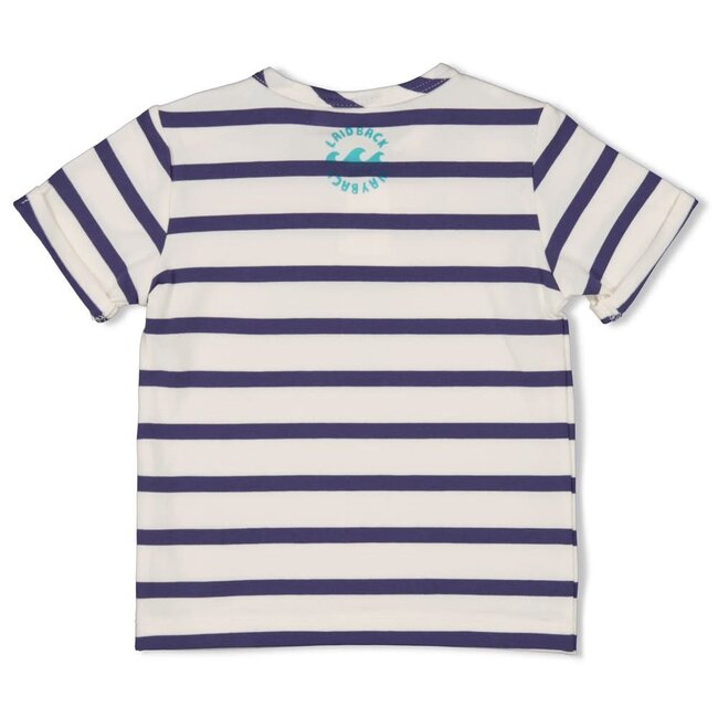 Feetje - T-shirt Streep Blauw - Lazy Days