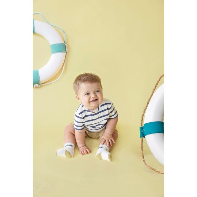 Feetje - T-shirt Streep Blauw - Lazy Days