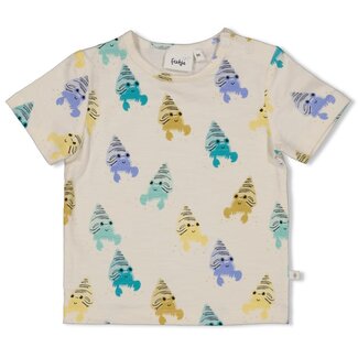 Feetje Feetje - T-shirt AOP Offwhite - Lazy Days