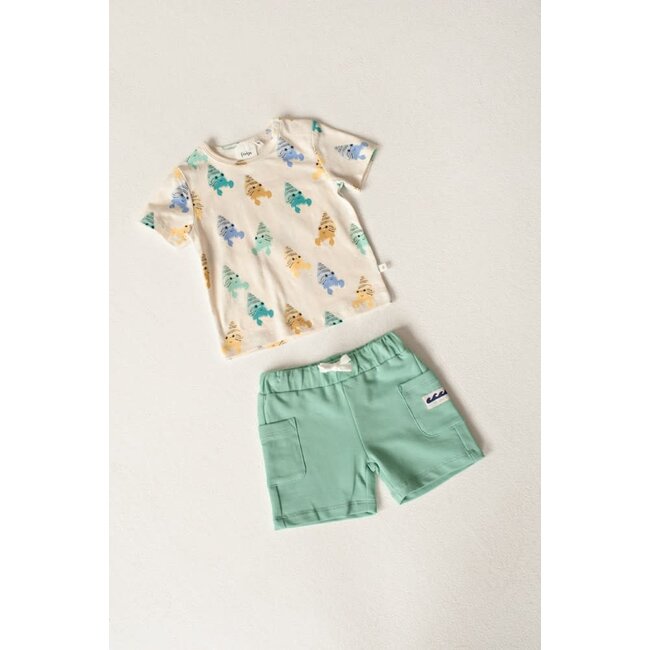 Feetje - T-shirt AOP Offwhite - Lazy Days