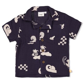 Feetje Feetje - Blouse Mousseline AOP Indigo - Lagoon Legends