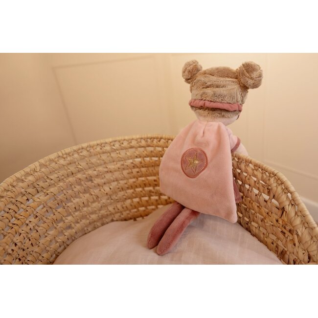 Little Dutch - Knuffelpop Super Hero Rosa 35 cm