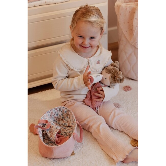 Little Dutch - Little Dutch - Babypop in Mandje Rosa 30 cm