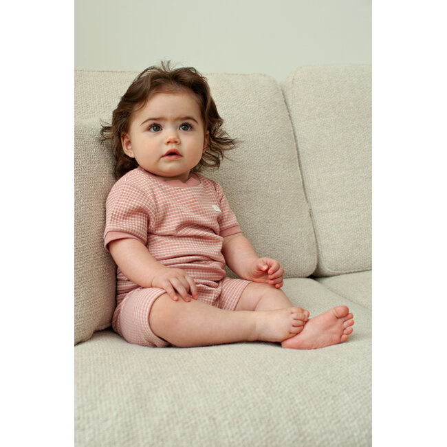 Feetje - Baby Shortama Wafel Zomer Pyjama - Mauve