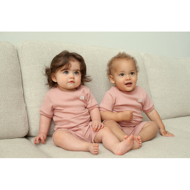 Feetje - Baby Shortama Wafel Zomer Pyjama - Mauve