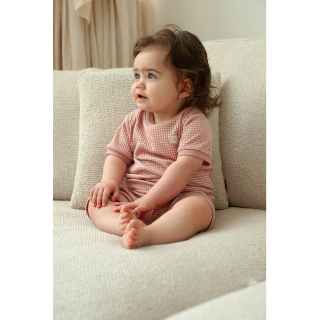 Feetje - Baby Shortama Wafel Zomer Pyjama - Mauve