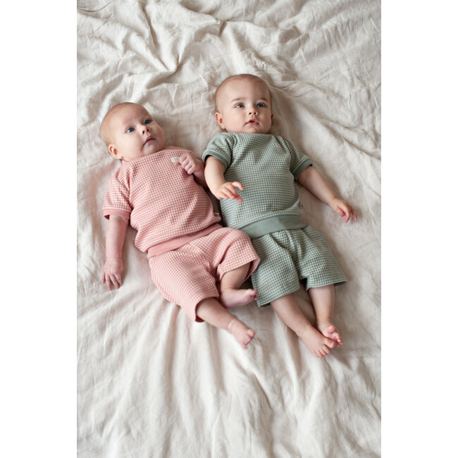 Feetje - Baby Shortama Wafel Zomer Pyjama - Mauve