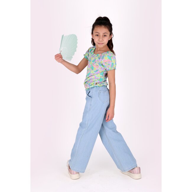 B.Nosy - Denim Pants Patricia - Rainbow Denim