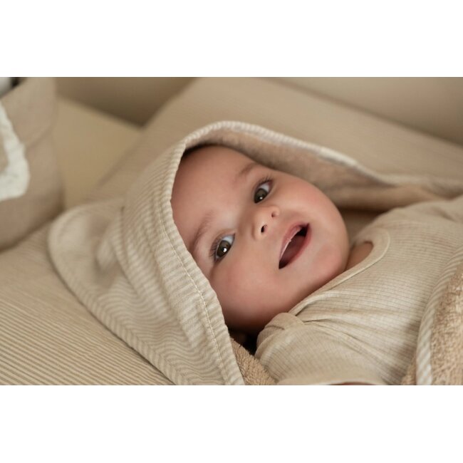 Little Dutch - Badcape Beige Baby Bunny - Newborn Naturals