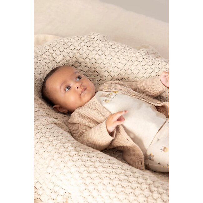 Feetje - Broek AOP Offwhite Melange - Honey Bear
