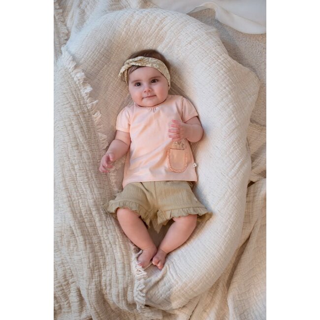 Feetje - Short Crinkle Ruches AOP Groen - Let Your Dreams Blossom
