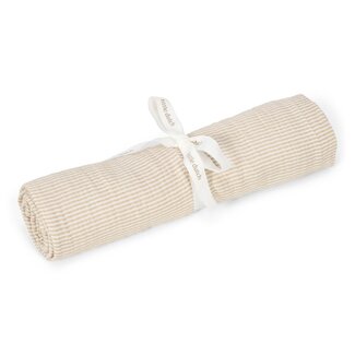 Little Dutch Little Dutch - Swaddle Doek Hydrofiel - Pure Soft Beige Stripe