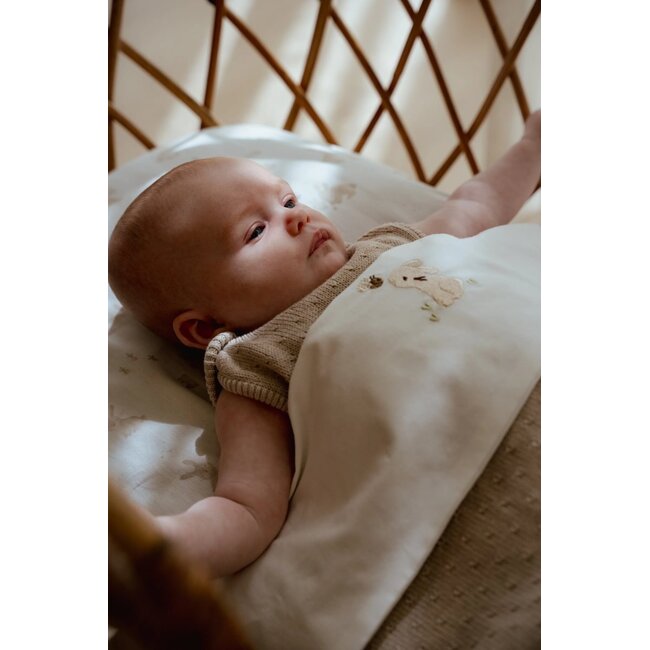 Little Dutch - Wieglaken Geborduurd - Baby Bunny