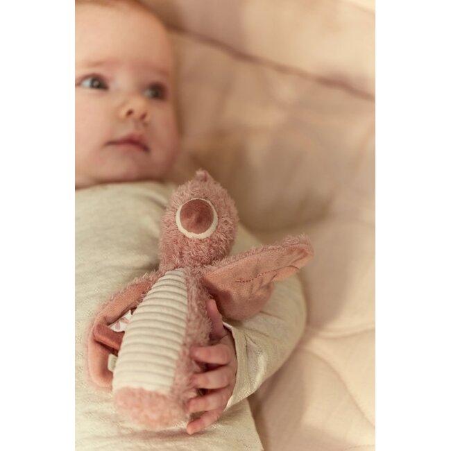 Little Dutch - Knijpspeeltje met Rammel Flamingo - Safari Friends