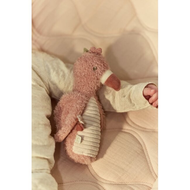 Little Dutch - Knijpspeeltje met Rammel Flamingo - Safari Friends