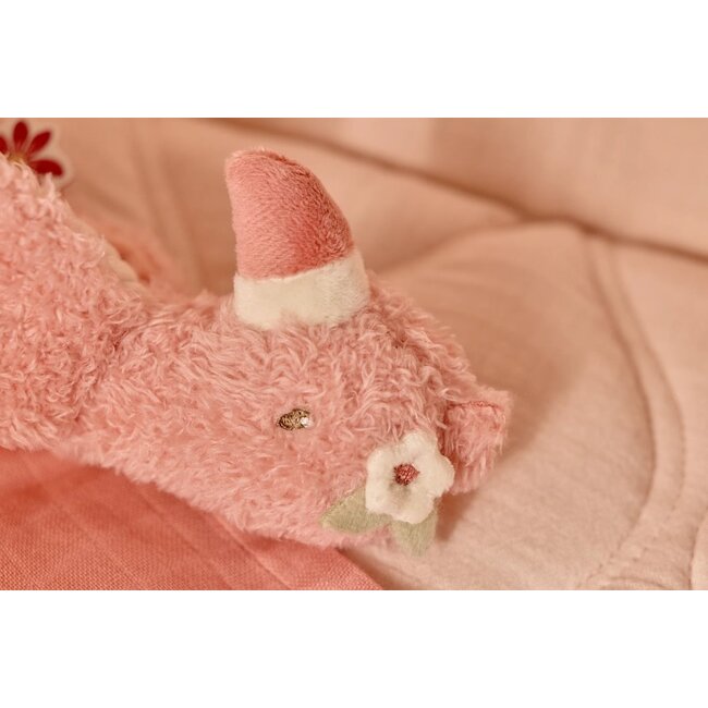 Little Dutch - Knijpspeeltje met Rammel Flamingo - Safari Friends