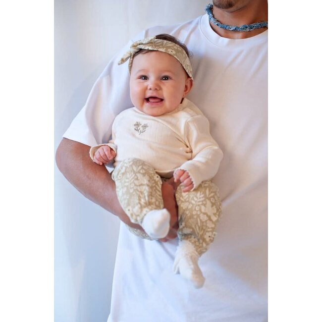 Feetje - Broek Crinkle AOP Groen - Let Your Dreams Blossom