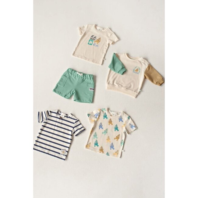Feetje - T-shirt Streep Blauw - Lazy Days