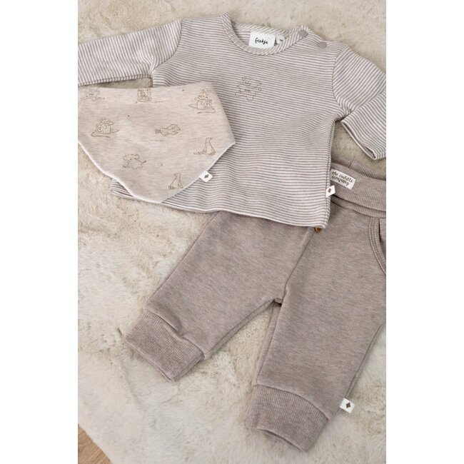 Feetje - Broek Bruin Melange - The Cuddle Company