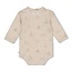 Feetje - Wikkelromper AOP Taupe Melange - The Cuddle Company