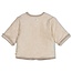 Feetje - Omkeerbaar Jasje Velours Rib Taupe Melange - The Cuddle Company