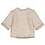 Feetje - Omkeerbaar Jasje Velours Rib Taupe Melange - The Cuddle Company