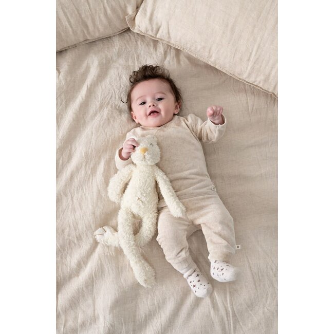 Feetje - Overslagshirt Velours Rib Taupe Melange - The Cuddle Company