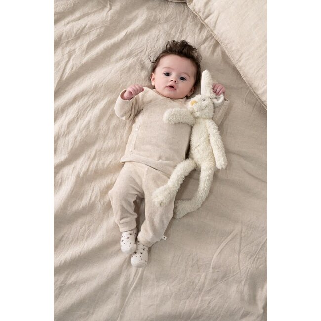 Feetje - Overslagshirt Velours Rib Taupe Melange - The Cuddle Company