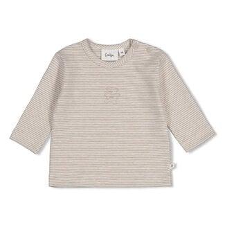 Feetje Feetje - Longsleeve Streep Bruin Melange - The Cuddle Company