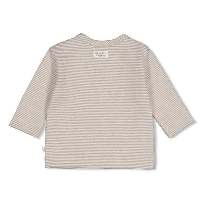 Feetje - Longsleeve Streep Bruin Melange - The Cuddle Company